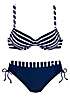 LASCANA Underwired Striped Bikini Set Grattan
