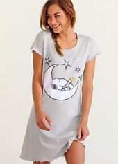 Peanuts Printed Night Shirt | Grattan