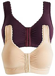 bonprix Pack of 2 Organic Cotton Non-Wired Multiway Bras