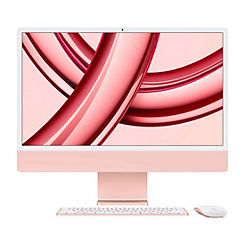 24-Inch iMac with Retina 4.5K Display: Apple M3 Chip with 8-Core CPU & 10-Core GPU, 512GB SSD - Pink