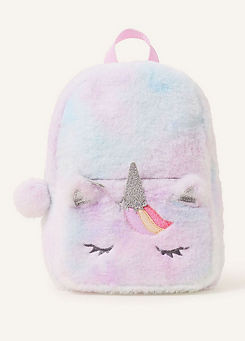 Accessorize Girls Fluffy Unicorn Backpack