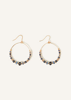 Accessorize Mixed Beaded Hoops