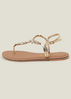 Accessorize Wide Fit Rome Sparkly Sandals