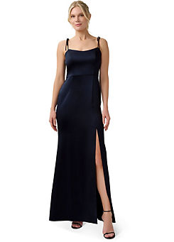 Adrianna Papell Satin Crepe Gown