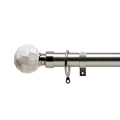 Alan Symonds Mother of Pearl 25-28mm Extendable Curtain Pole