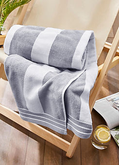 Allure XL Cabana Stripe 100% Cotton Beach Towel