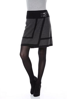 Aniston Double Buckled Knitted Skirt