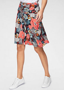 Aniston Floral Jersey Skirt