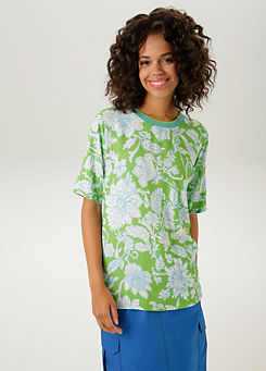 Aniston Floral Print Short Sleeve T-Shirt