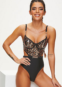 Ann Summers Hold Me Tight Animal Soft Swimsuit
