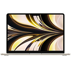 Apple 13-inch MacBook Air: Apple M2 Chip with 8-Core CPU & 8-Core GPU, 256GB - Starlight