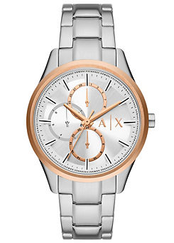 Armani Exchange Mens Multi Silver Dial Watch