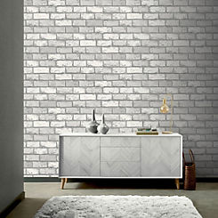 Arthouse Metallic Brick Wallpaper