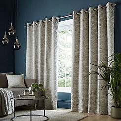 Ashley Wilde Tonwell Pair of Lined Eyelet Curtains