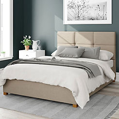 Aspire Caine Fabric Eire Linen Ottoman Bed