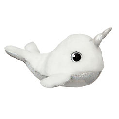 Aurora Sparkle Tales Pearl Narwhal White Plush Soft Toy 7 inch