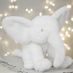Bambino White 31 cm Soft Plush Elephant