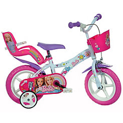 Barbie 12’’ Girls Bicycle with Doll Carrier