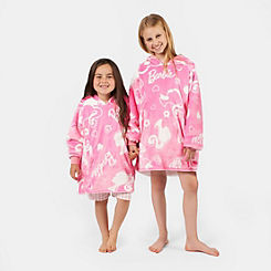 Barbie Friends Pink Fleece Hooded Blanket