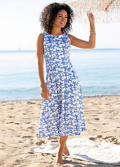 Beach Time Floral Print Summer Dress
