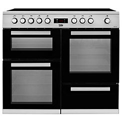 Beko 100 cm Double Oven Electric Range Cooker KDVC100X - Stainless Steel