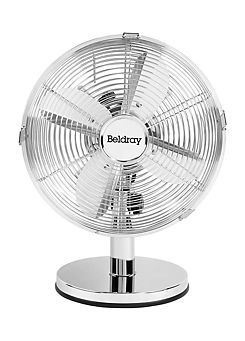 Beldray 10 Inch Desk Fan - Chrome