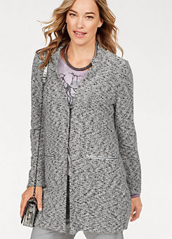 bianca mustard hooded coatigan