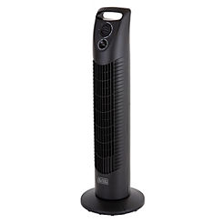 Black and Decker 30-Inch Tower Fan with 2 Hours Timer - Black