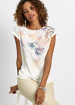 Bonprix Floral Jersey T-Shirt