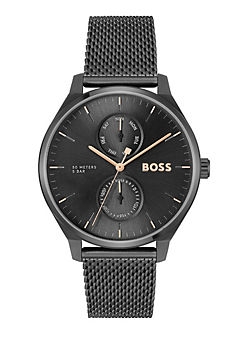 Boss Mens Black Plated Watch