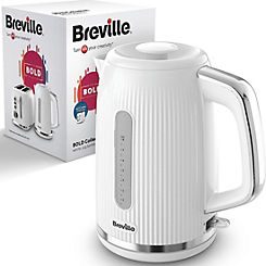 Breville 1.7L Bold 3kW Electric Kettle VKT257 - White & Silver Chrome