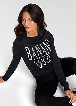 Bruno Banani Logo Print Round Neck Sweatshirt
