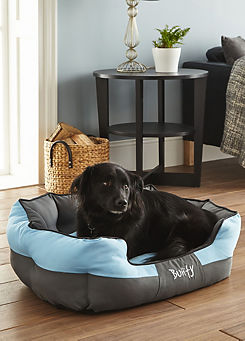 Bunty Anchor Blue Water Resistant, Machine Washable Dog Bed