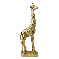 Candlelight Gold Resin Giraffe Ornament