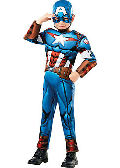 Captain America Deluxe Fancy Dress Costume