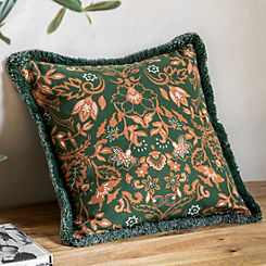 Chic Living Olive & Tan Botanist 45 x 45cm Cushion Cover