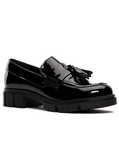Clarks Teala Loafer Black Patent Shoes