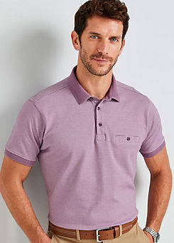 Cotton Traders Luxury Textured Polo Shirt