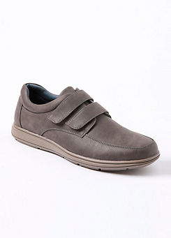 Cotton Traders Mens Grey Casual Adjustable Shoes