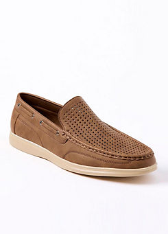 Cotton Traders Mens Slip-On Boat Shoes