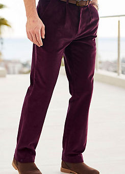 Cotton Traders Pleat Front Cord Trousers
