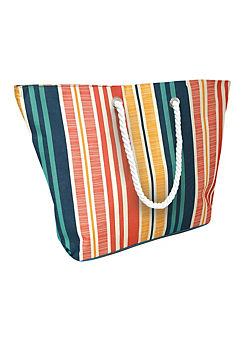 Country Club Textured Stripe Design Beach Insulated Cooler Bag