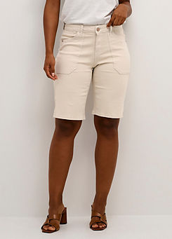 Cream Ann Slim-Fit Shorts