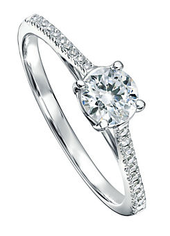 Created Brilliance Margot 9ct Gold 0.50ct Round Lab Grown Diamond Solitaire Engagement Ring