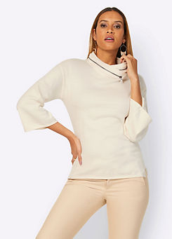Creation L Double Layer Stand-Up Collar Jumper