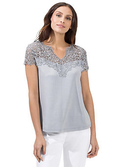 Creation L Lace Sleeve Insert Top