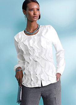 Creation L Ruffle Front Blouse