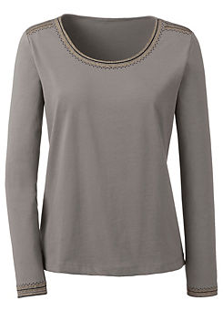 Creation L Shimmering Seam Top