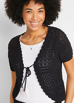 womens white shrug cardigan