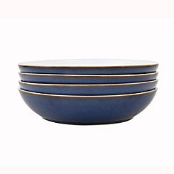 Denby Imperial Blue Set of 4 Pasta Bowl